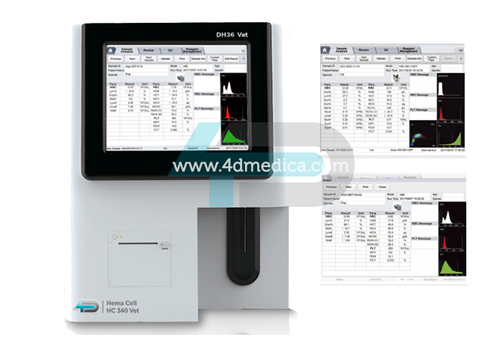 Equipo de hematologa Hema Cell HC340 Vet 3WBC